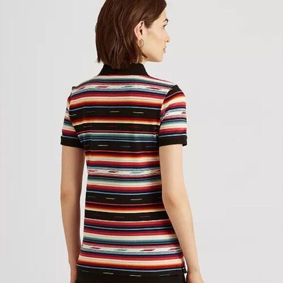 Lauren Ralph Lauren Black Label striped five button polo shirt - Picture 3 of 12